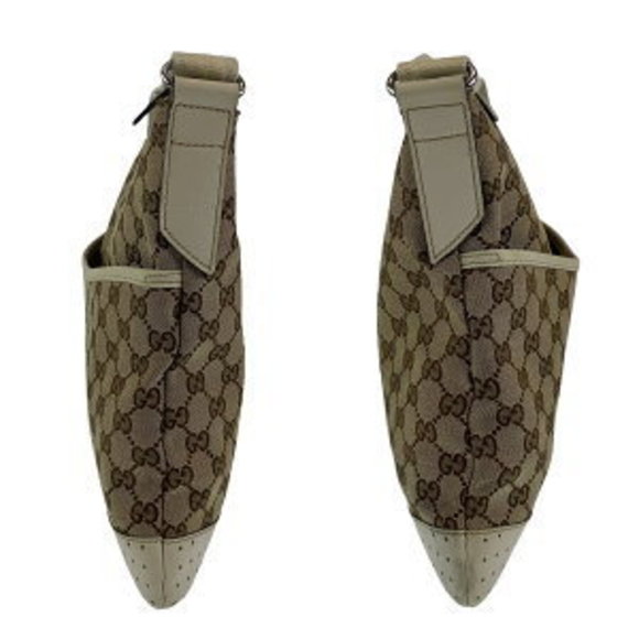 GUCCI GG Pattern Beige Canvas Crossbody - Picture 5 of 9